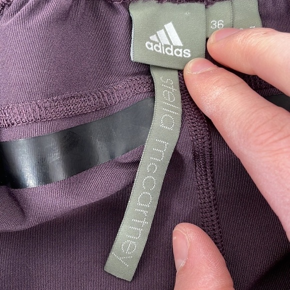 Adidas x Stella McCartney Leggings Athletic Purple Black Size Small - Picture 9 of 12